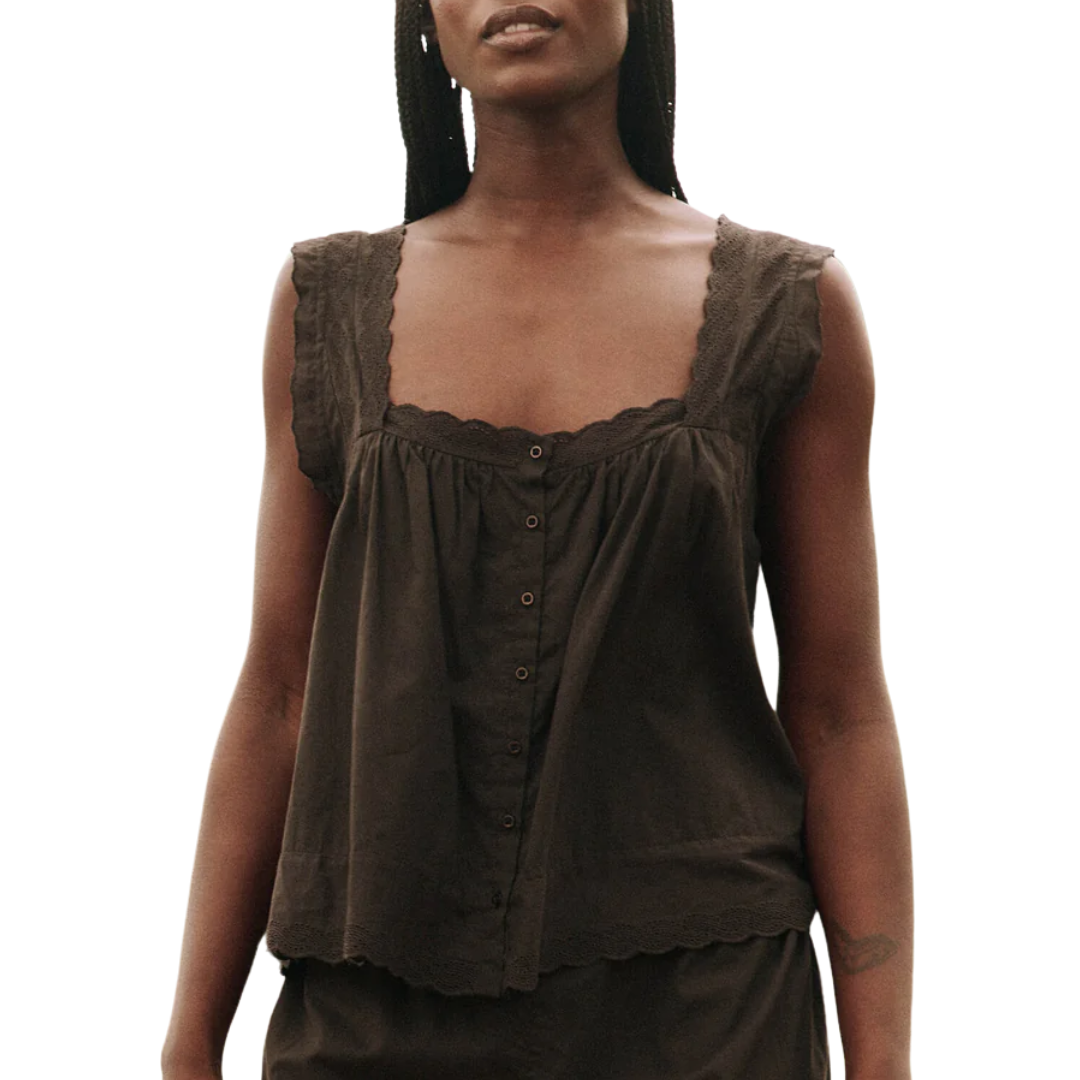 The Eyelet Tank in Black