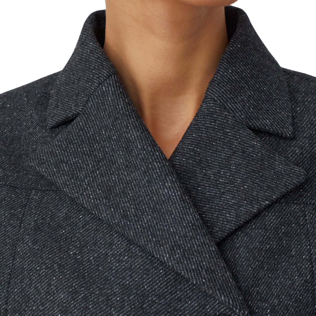 Cropped Blazer in Charcoal