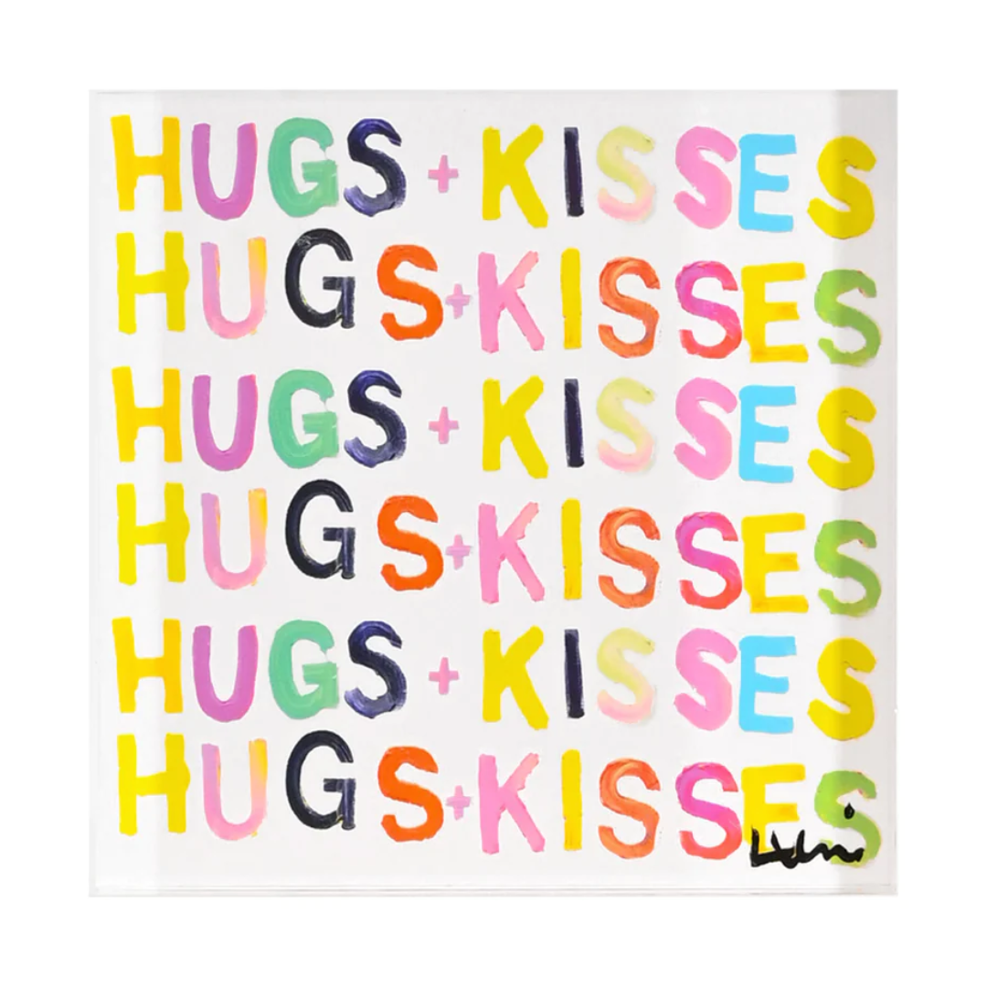 Hugs + Kisses Block of Love - Large