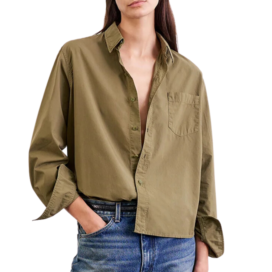 Telma Shirt in Olive Green