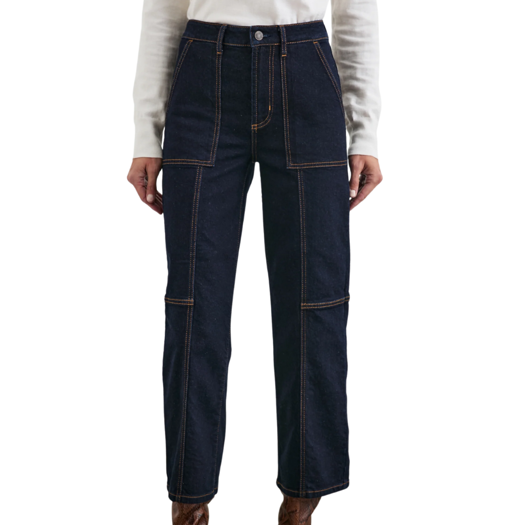 Getty Crop Utility Wide Leg in Midnight Blues