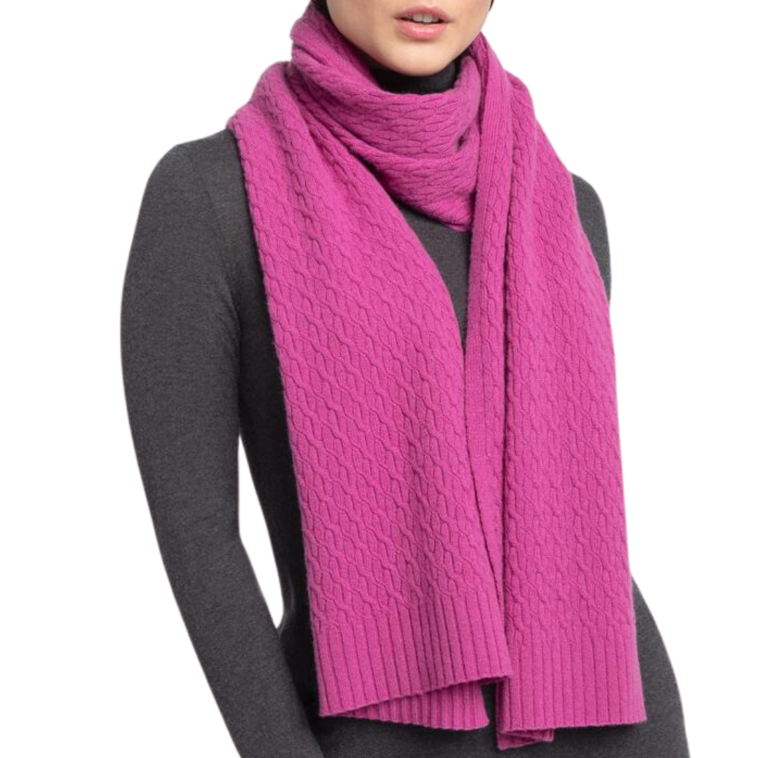 Textured Scarf in Rosebud