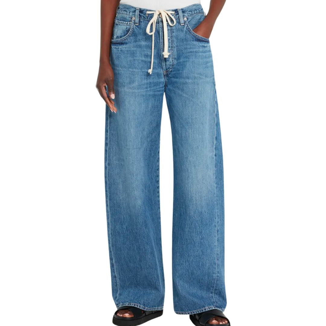 Brynn Drawstring Trouser in Atlantis