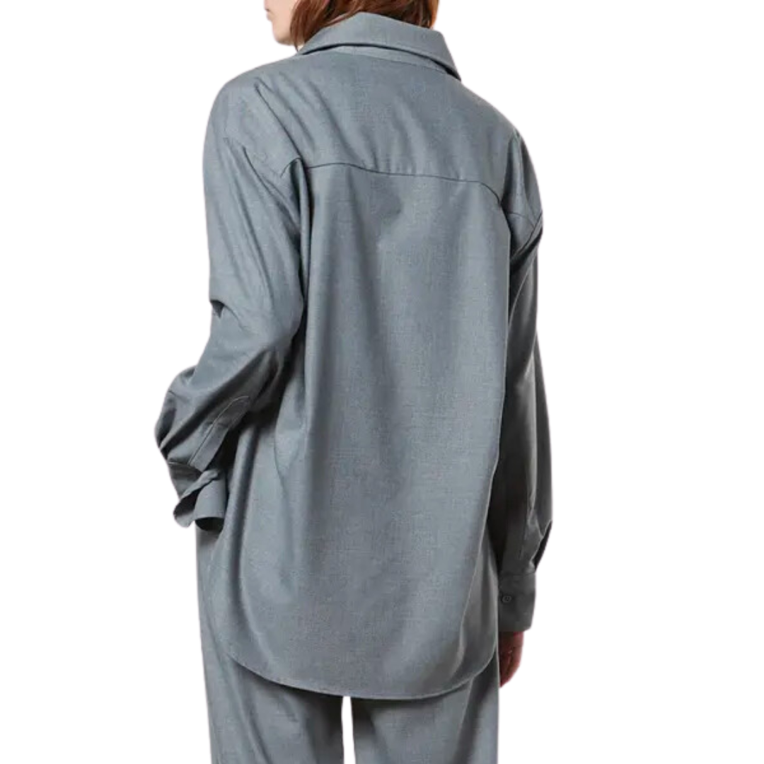 Oversized Shirt in Light Grey