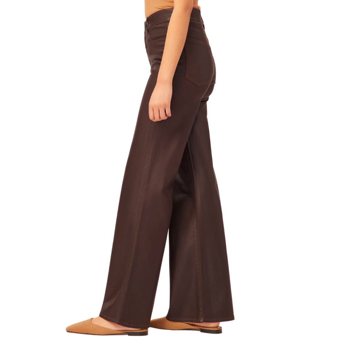 Hepburn Wide Leg High Rise Vintage in Dark Mocha