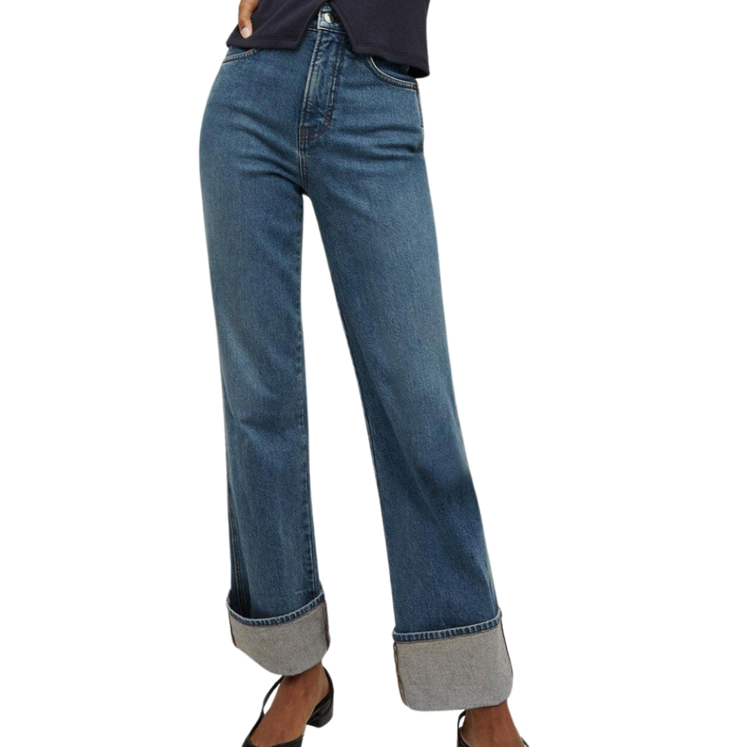 Dylan Straight-Leg Jean Cuffed in Thriller