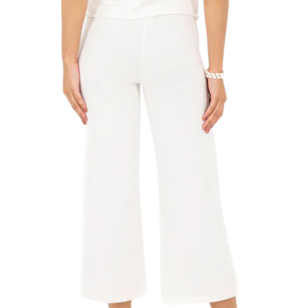 New Barb Lounge Pant Cropped in White