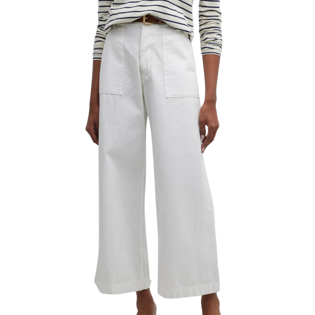 Leon Boy Pants in White