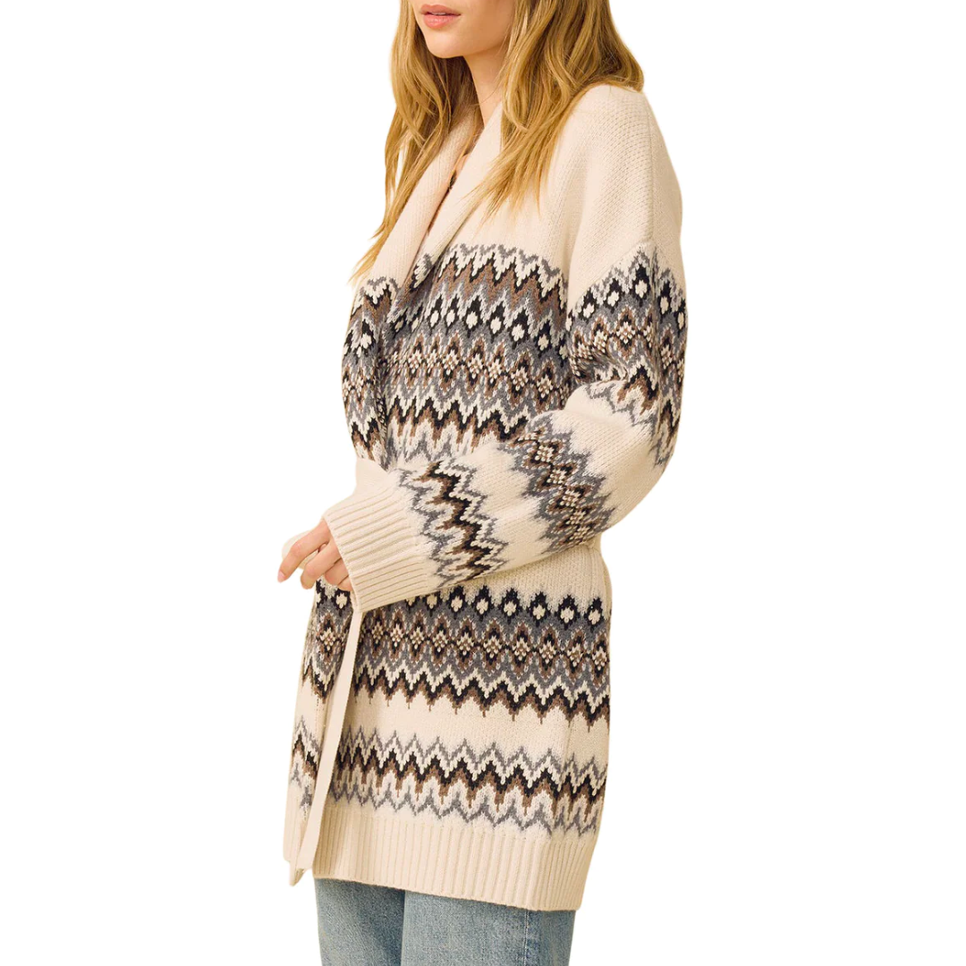 Kaden Cardigan in Cream Combo