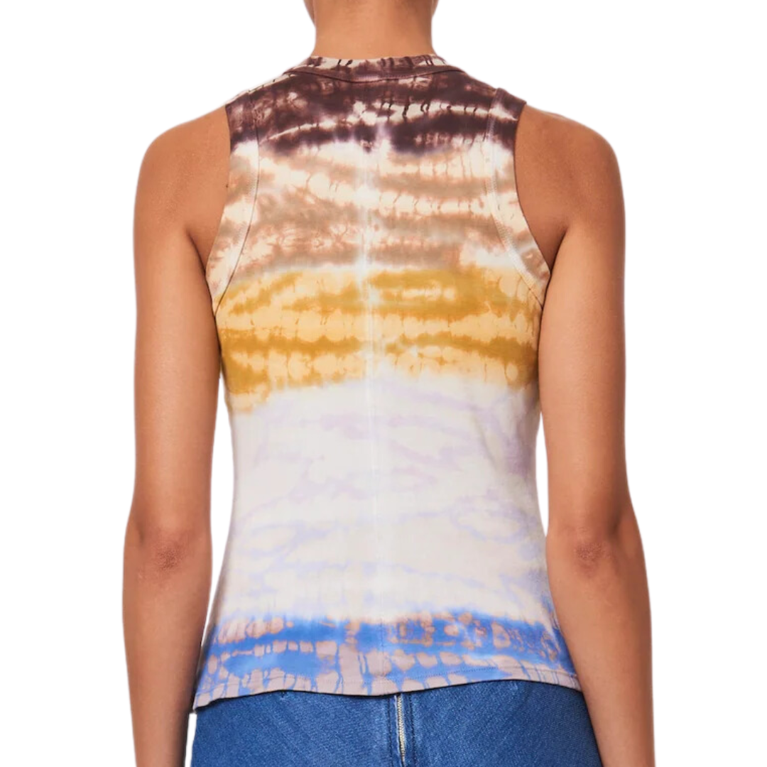Leigh Tank Top in Rainbow Hues Treatment