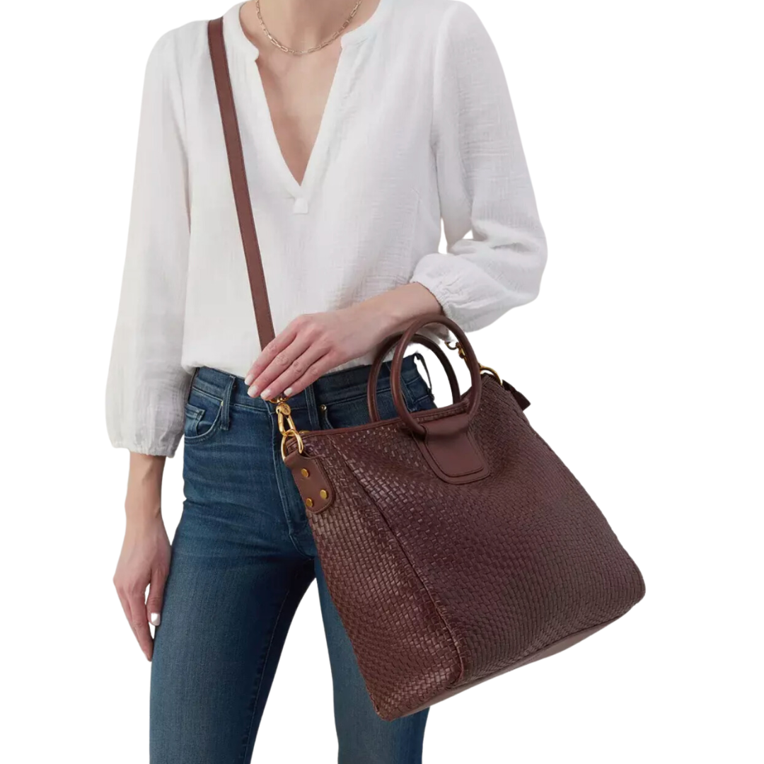 Sheila Large Satchel in Pecan