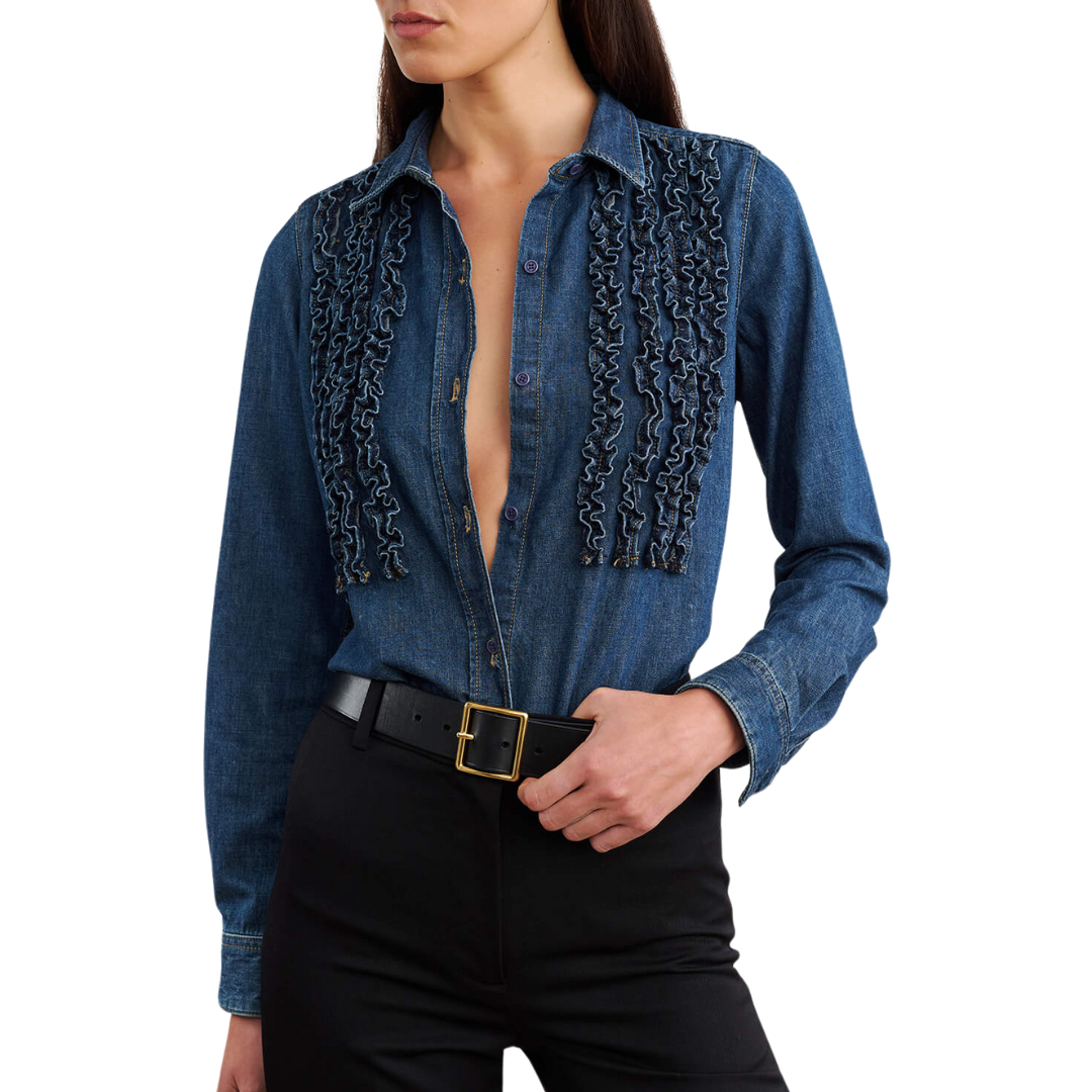 Lexa Denim Shirt in Classic Wash