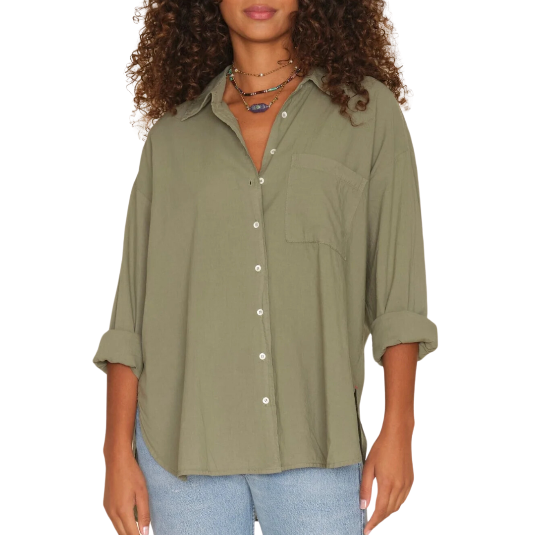 Sydney Shirt in Green Army
