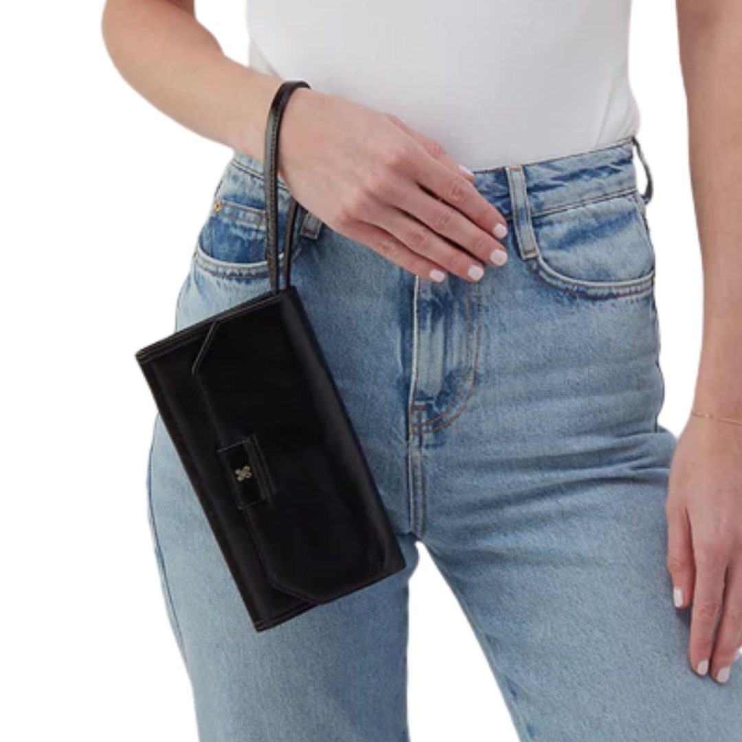 Romy Wallet Crossbody in Black