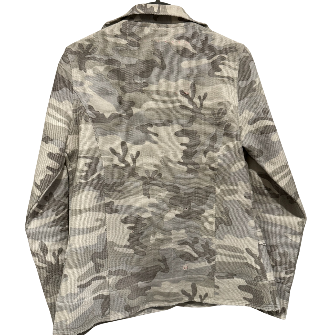 Camo Blazer in Grey