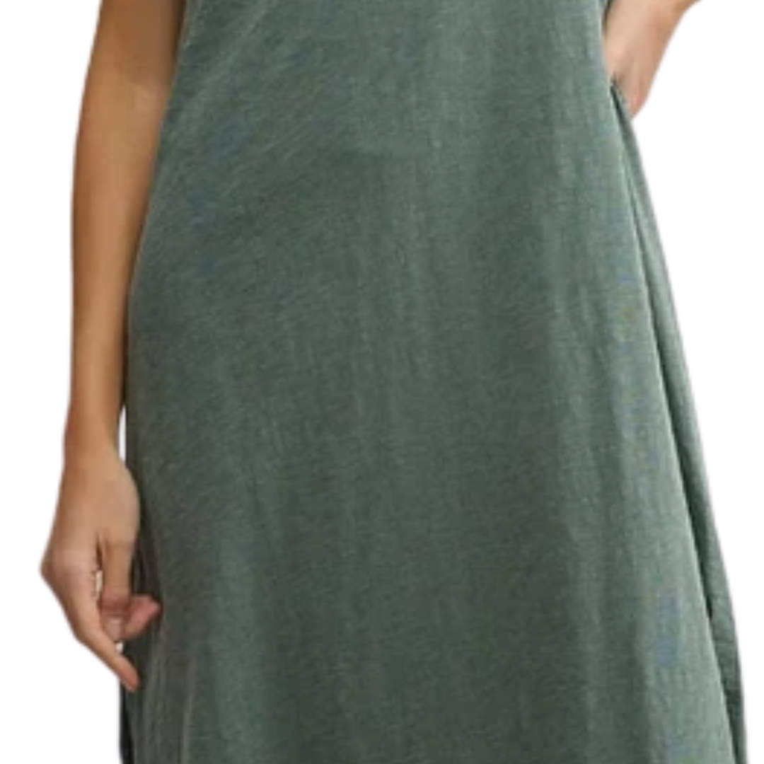 Calabasas Midi Dress in Hunter Green