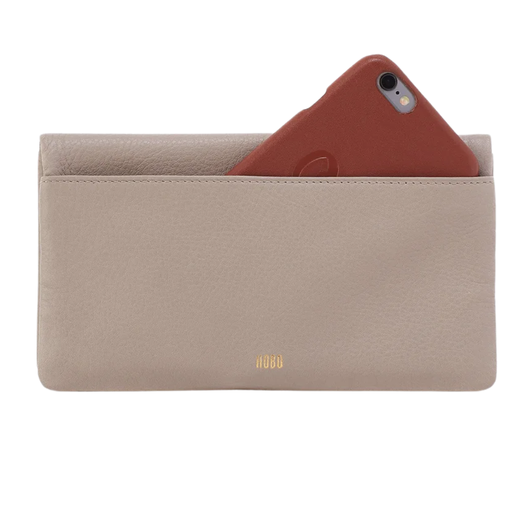 Lumen Continental Wallet in Taupe