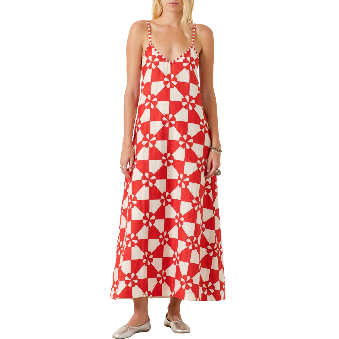 Spice Ibis Jubilee Dress in Off-White