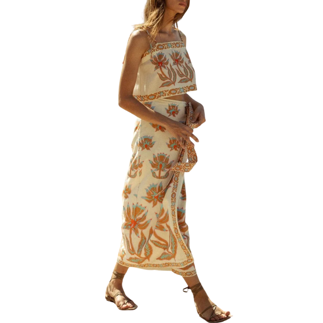 Sammi Skirt in Adya Guava