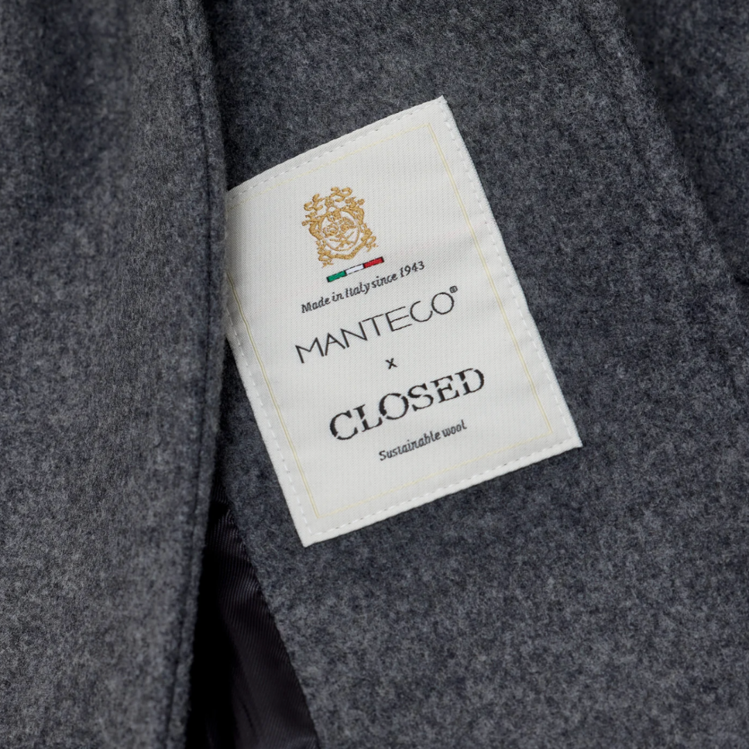 Wool Jacket in Dark Grey Melange