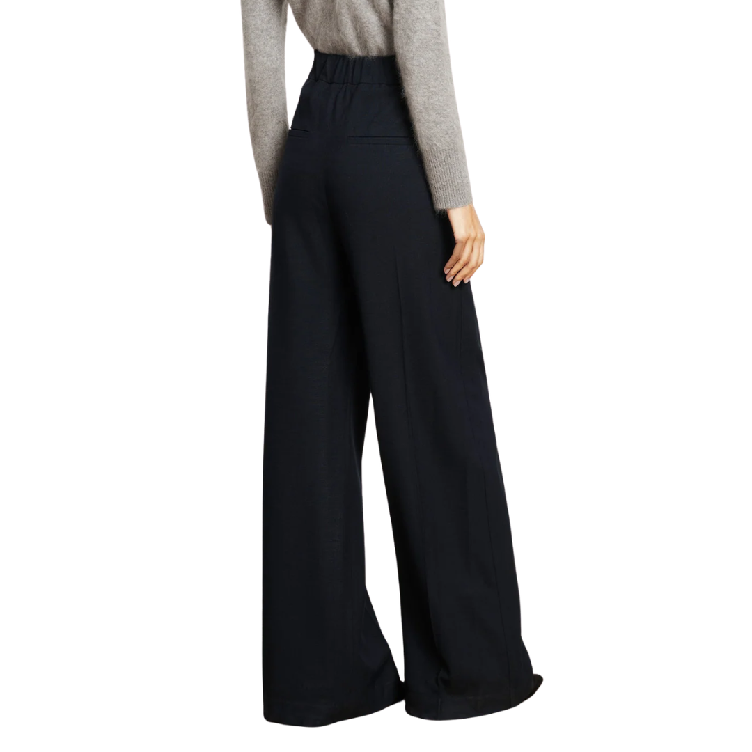 Marbeau Wide-Leg Pant in Navy