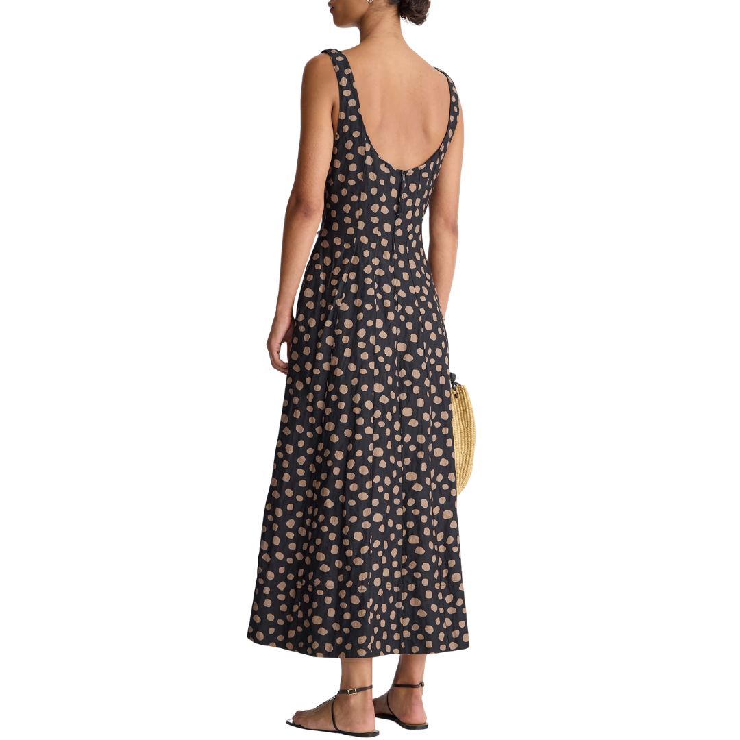 Ballet Tank Maxi in Yayoi Black & Camel
