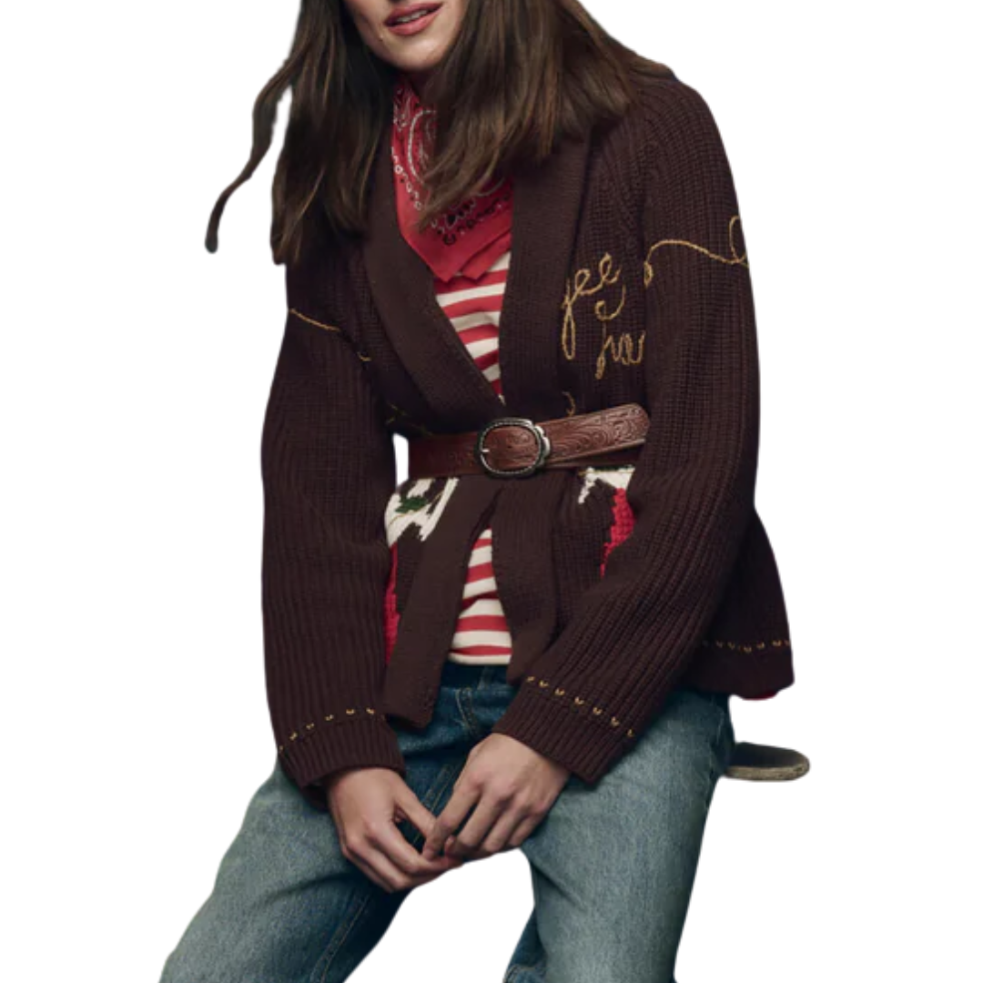 Lasso Lodge Cardigan in Umber