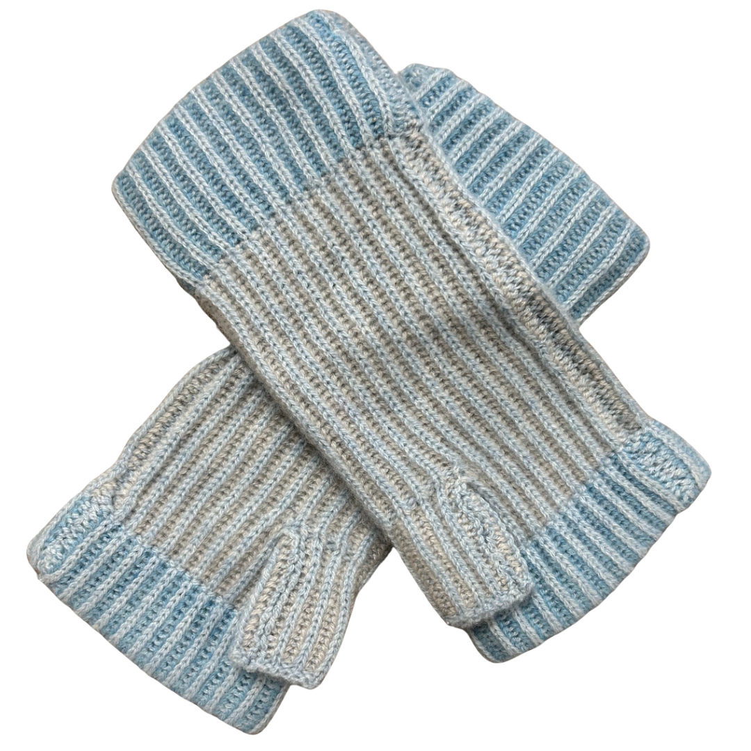 Plaited Glove in Waterfall Multi