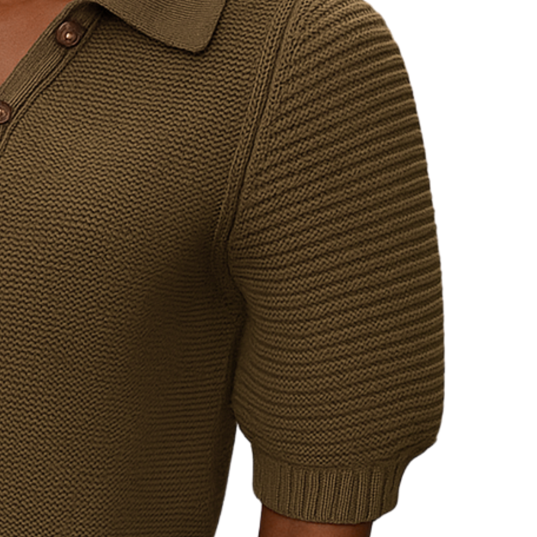 Marley Collared Popover in Olive