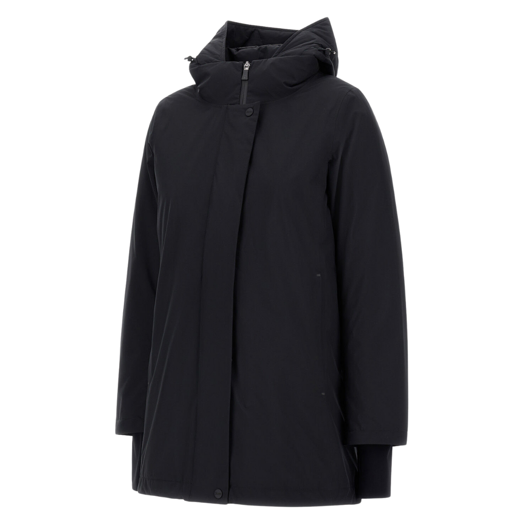 Hooded A-Shape 2-Layer Windstopper in Black