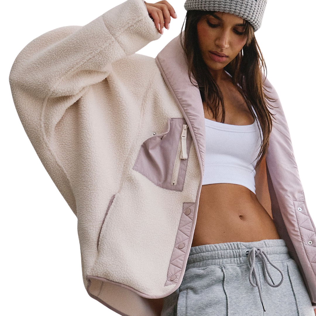 Hit The Slopes Shawl Jacket in Sandsable