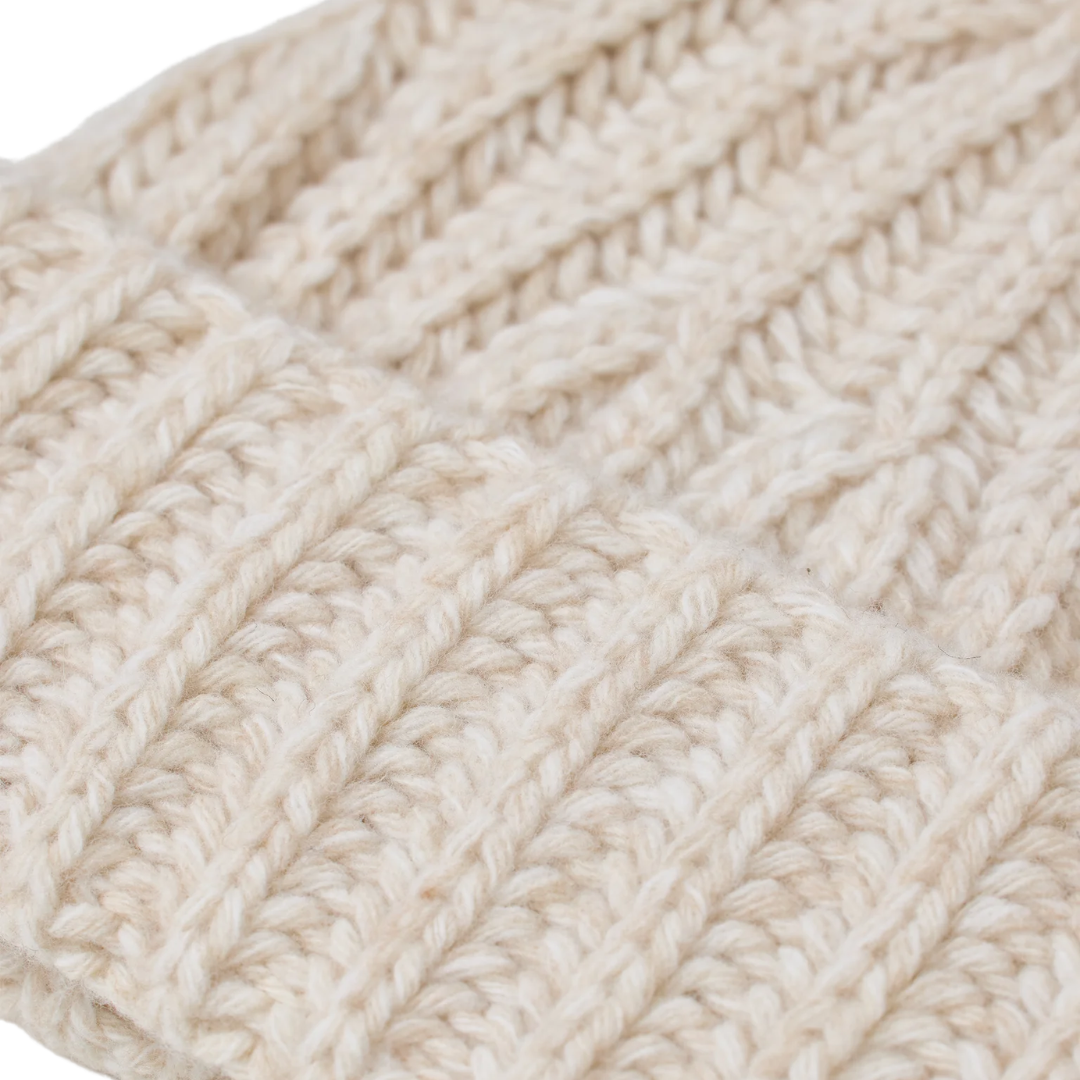 Pure Wool Hat in Cloud Cream