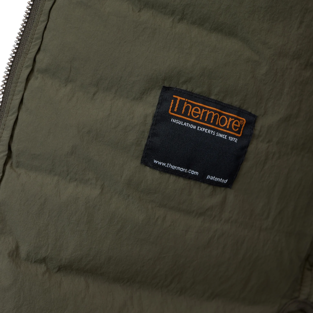Quilted Zip Jacket in Forest Green