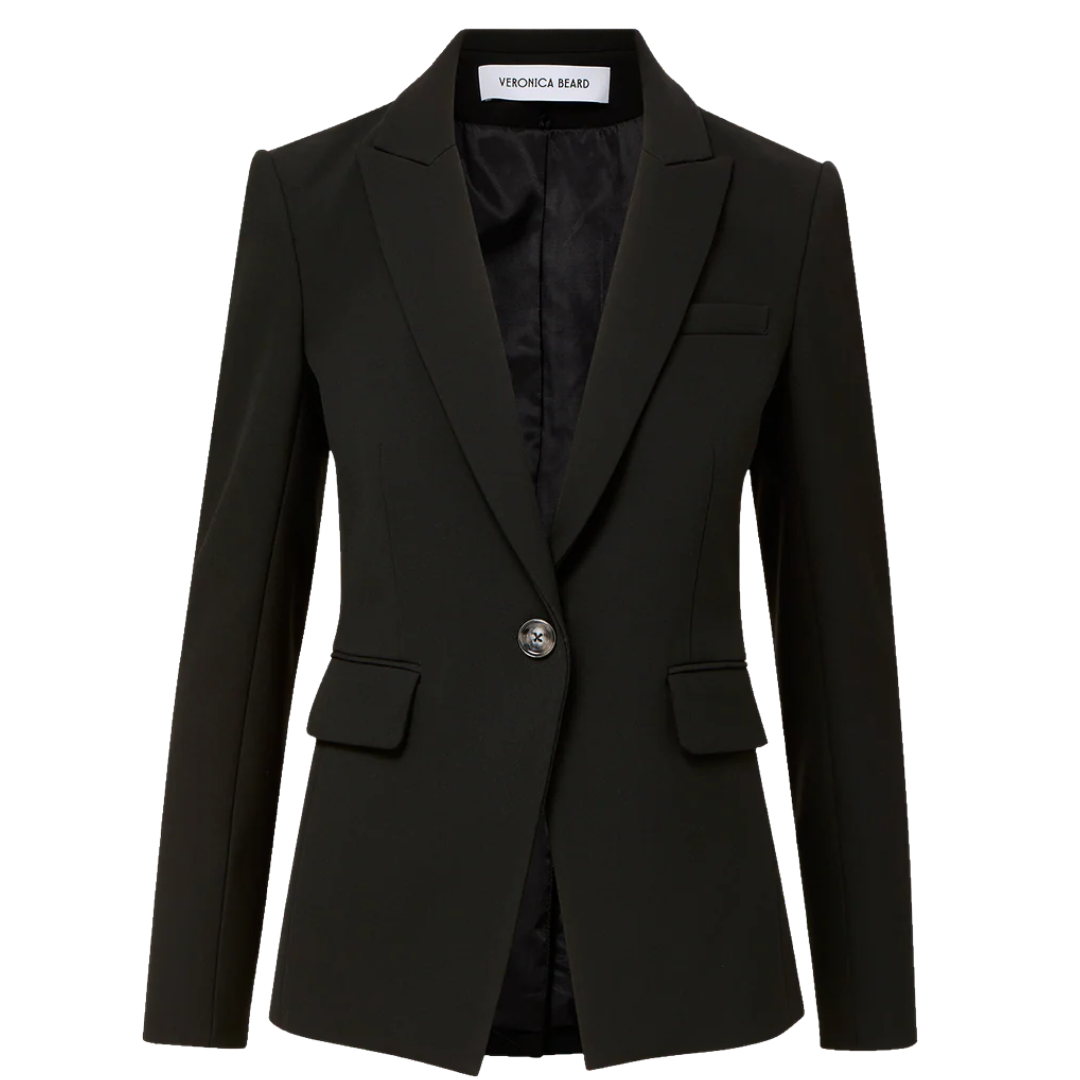 Miller Single-Breasted Dickey Jacket in Black