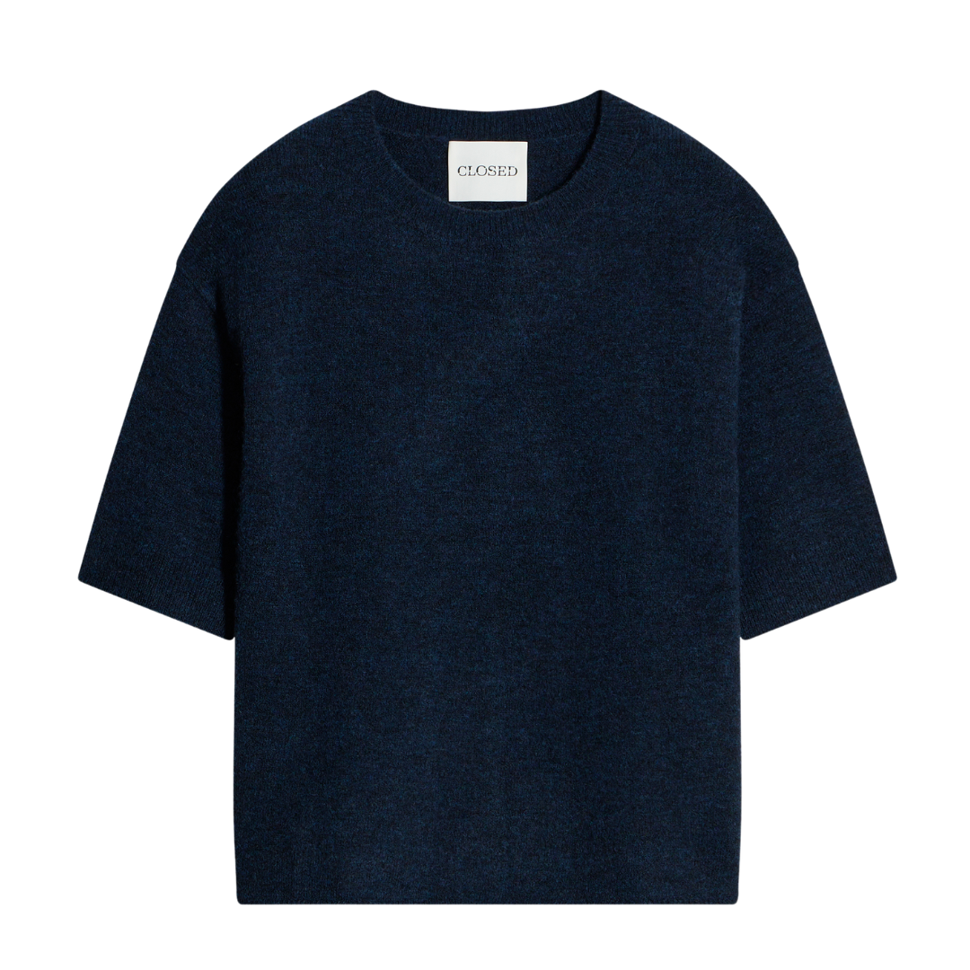 Crew Neck Pullover in Dark Night