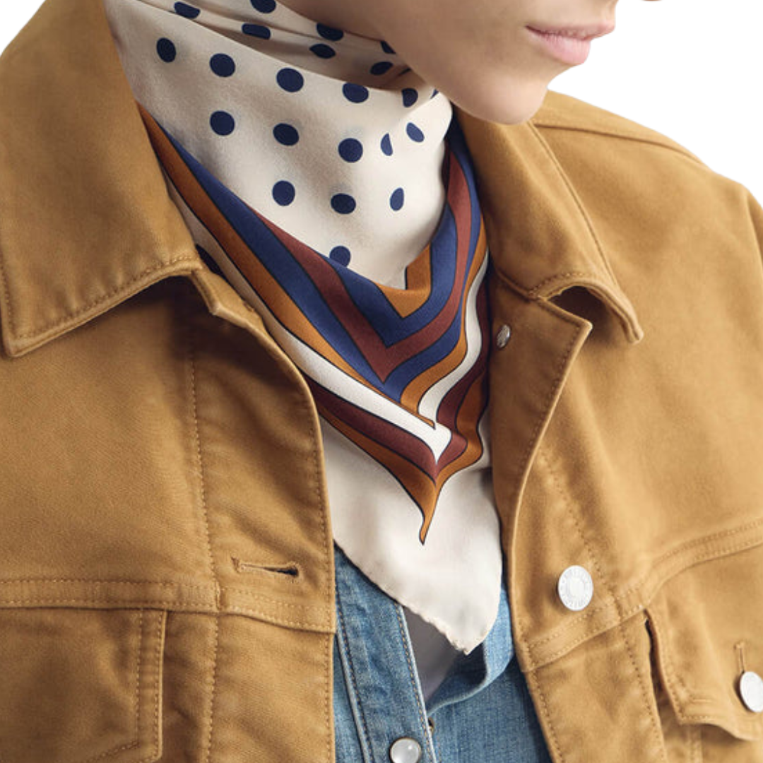 Vintage Polka Dot Silk Scarf in Vintage Polka Dot