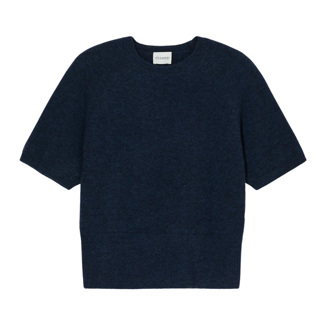 Short-Sleeved Knit in Dark Night