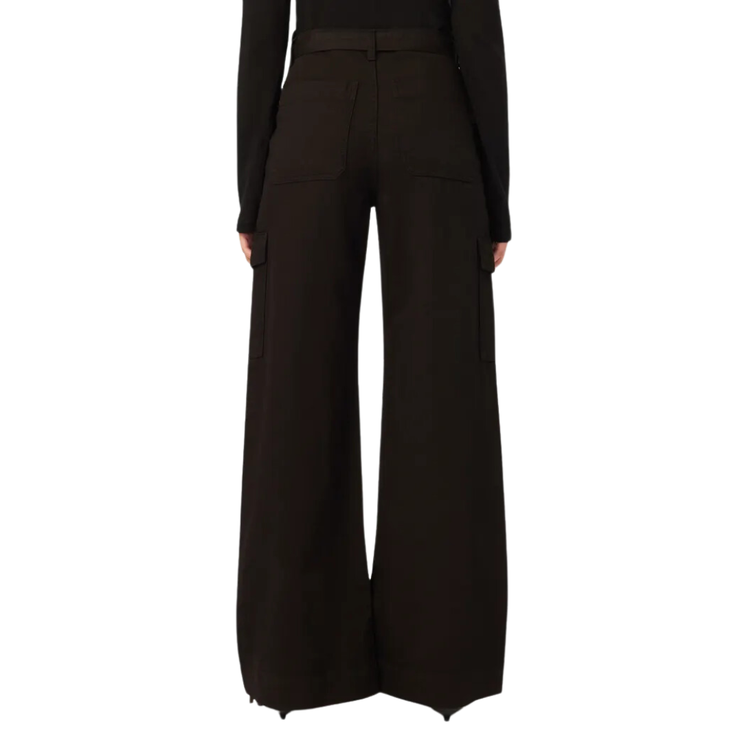 Zoie Wide Leg High Rise Relaxed 30" in Black Onyx