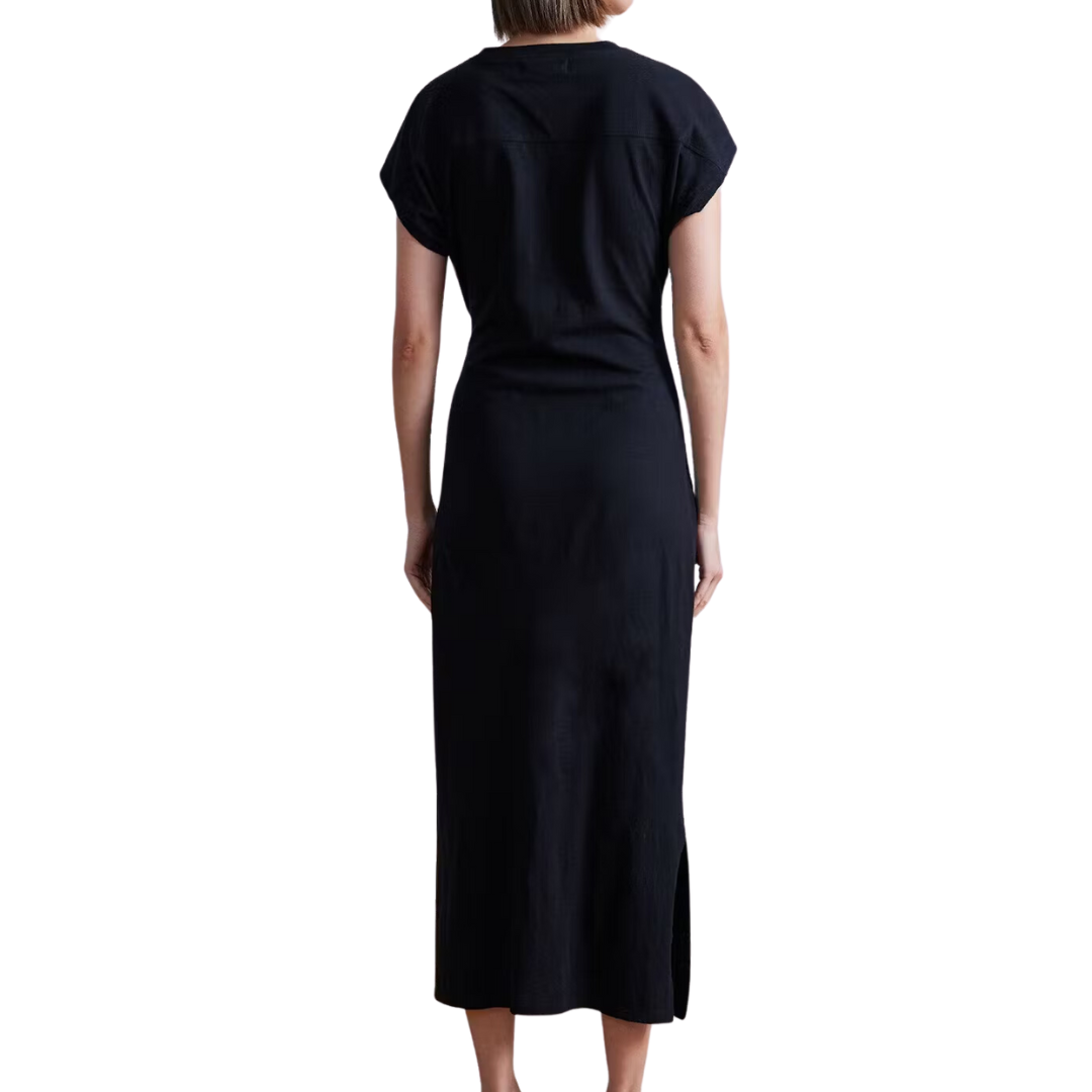 Vanina Cinched Waist Dress in Black