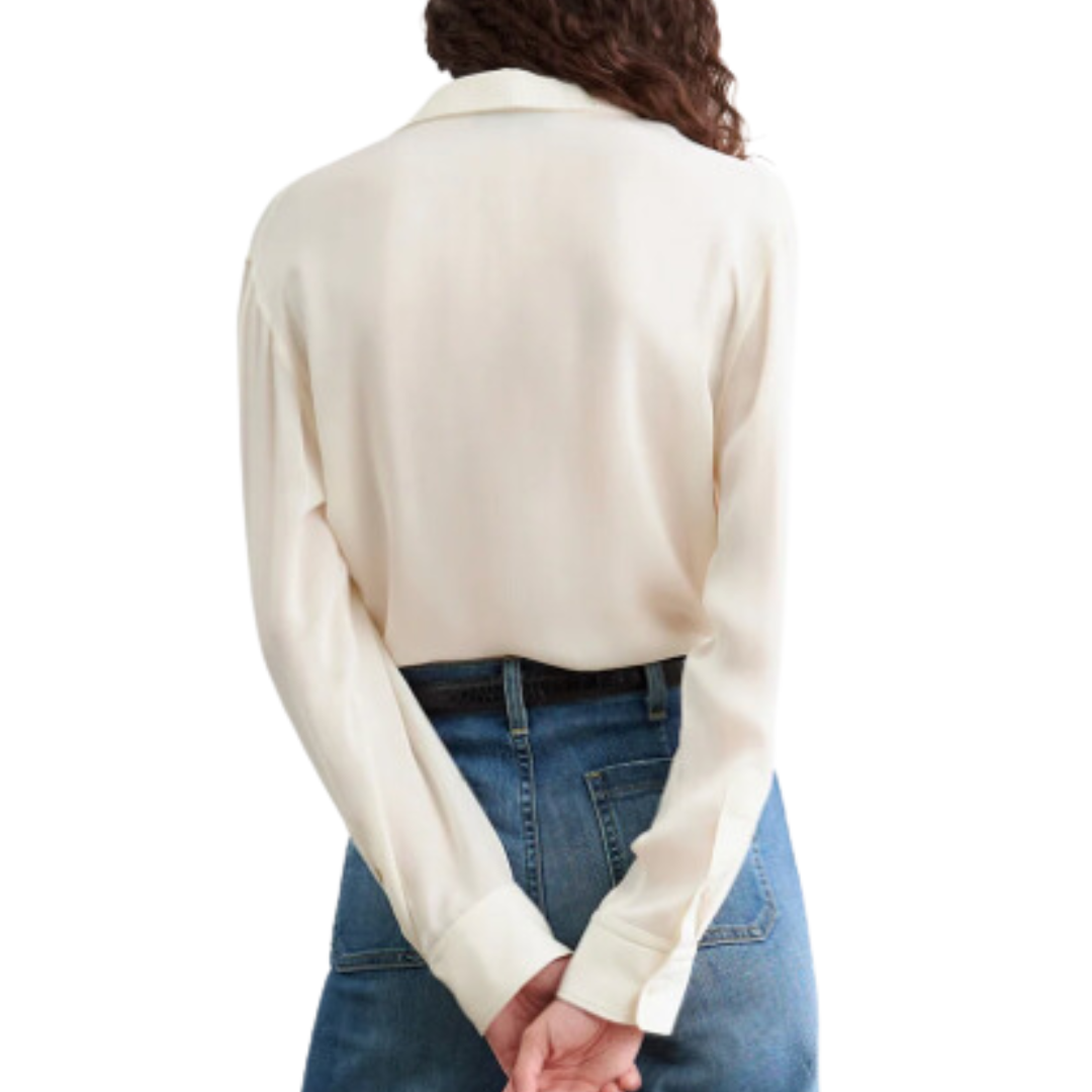 Marisa Silk Shirt in Ivory