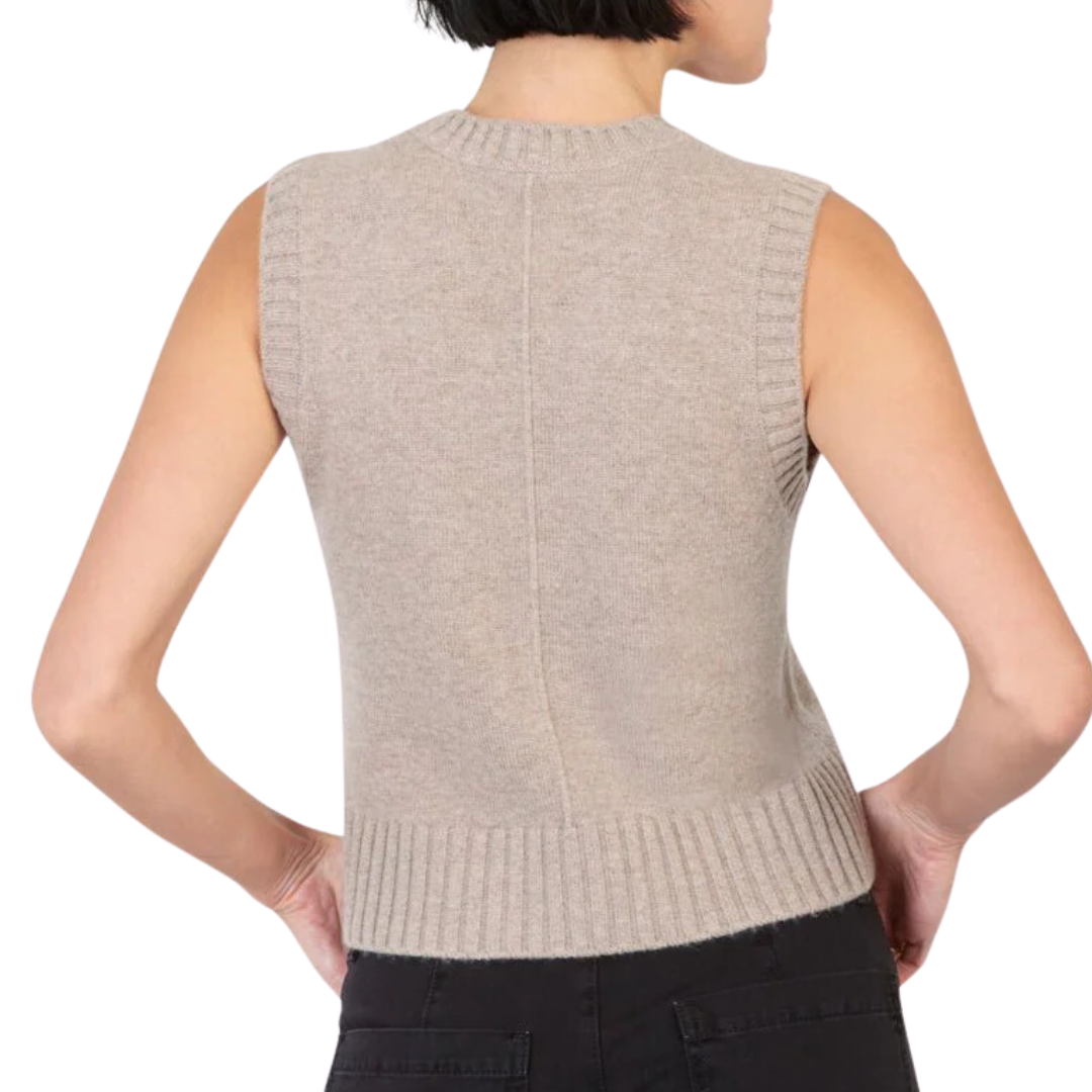 Gillian Sweater Vest in Natural