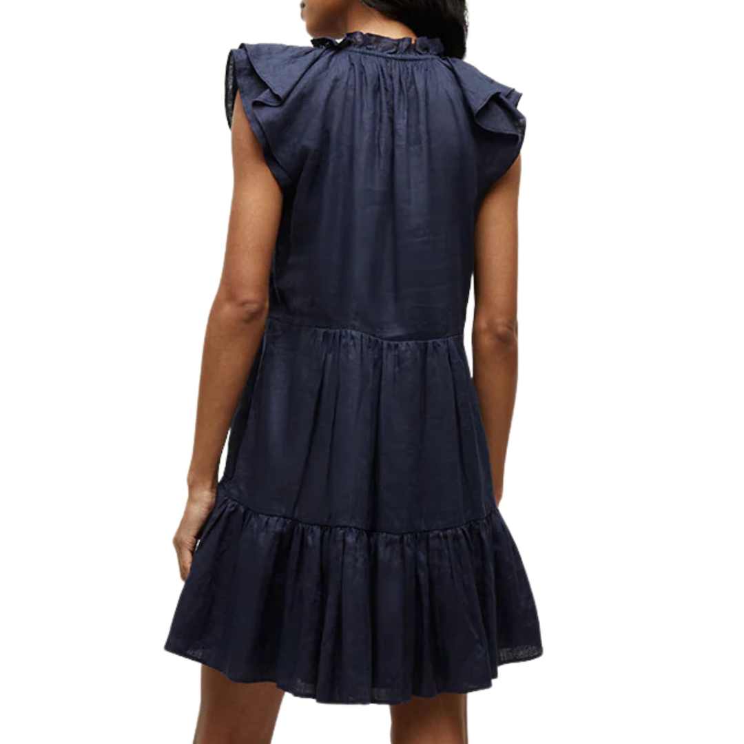 Zee Linen Dress in Marine