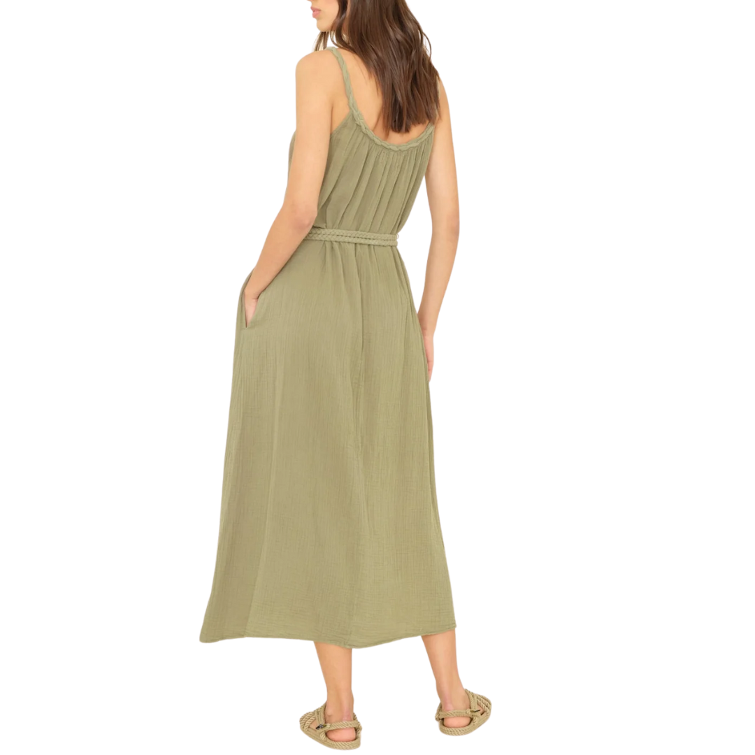 Braiden Dress in Dark Seagrass