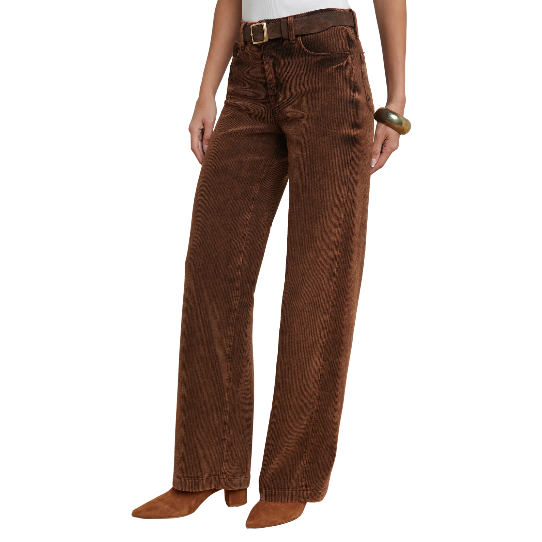 Scottie Corduroy Jean in Saddle Brown