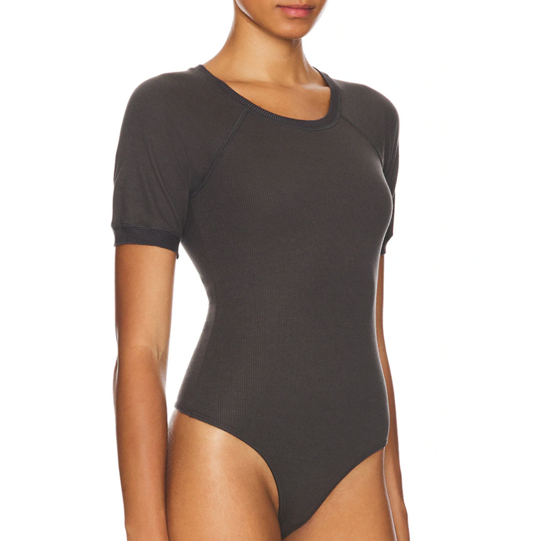 Lazy Daisy Bodysuit in Charcoal