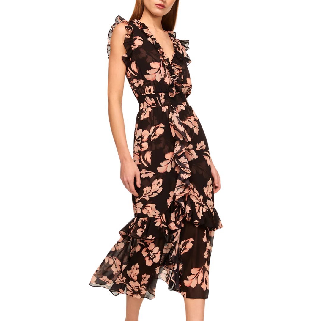 Kidada Dress in Auric Flora