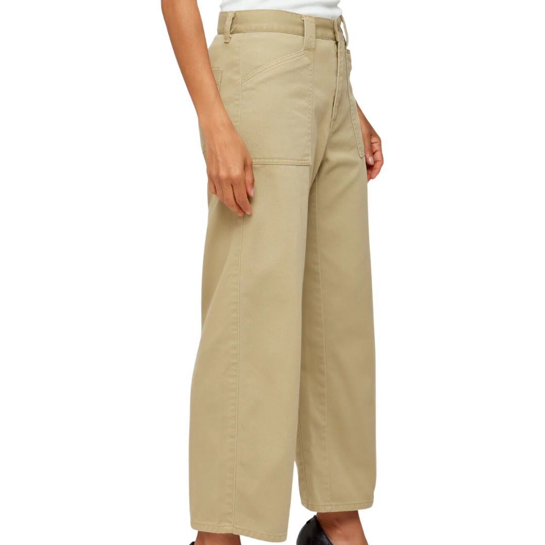 Gandy Gusset Cargo Pants in Beige