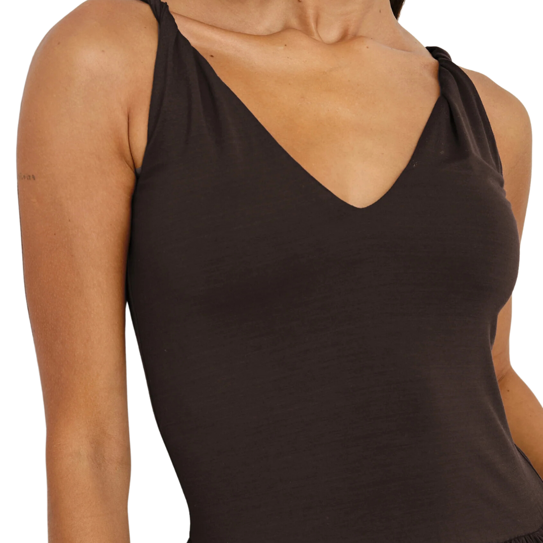 Franca Dress in Espresso