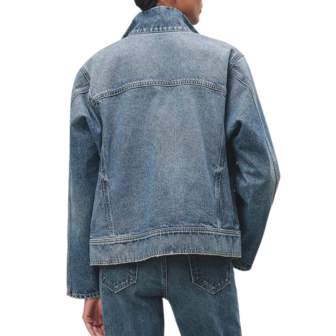 Marilou Denim Jacket in Ocean Wash
