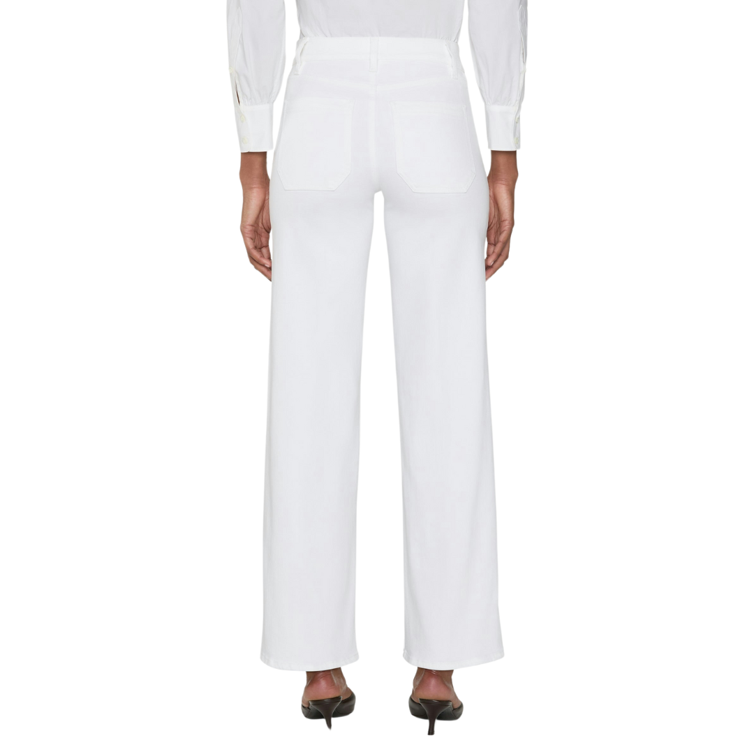 Le Slim Palazzo Modernist Pocket in White